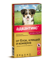 Адвантикс для собак от 10-25кг раствор КАПЛИ на холку пипетка 2.5 мл