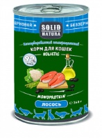 Solid Natura Holistic Лосось влажный корм для кошек жестяная банка Solid Natura Holistic Лосось влажный корм для кошек жестяная банка