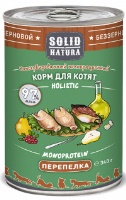 Solid Natura Holistic Перепёлка влажный корм для котят жестяная банка Solid Natura Holistic Перепёлка влажный корм для котят жестяная банка