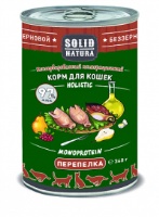 Solid Natura Holistic Перепёлка влажный корм для кошек жестяная банка Solid Natura Holistic Перепёлка влажный корм для кошек жестяная банка