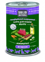 Solid Natura Holistic Ягнёнок влажный корм для кошек жестяная банка Solid Natura Holistic Ягнёнок влажный корм для кошек жестяная банка