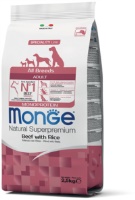 Monge Dog Monoprotein All Breeds Beef and Rice корм для собак всех пород говядина с рисом