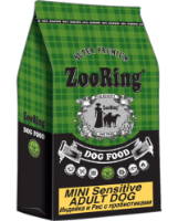 Корм для собак ЗооРинг MINI SENSITIVE ADULT DOG
Индейка и рис с пробиотиками